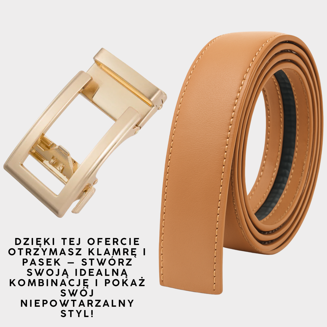 ELEGANCKI Belt – Skórzany pasek damski z zapięciem Easy-Click