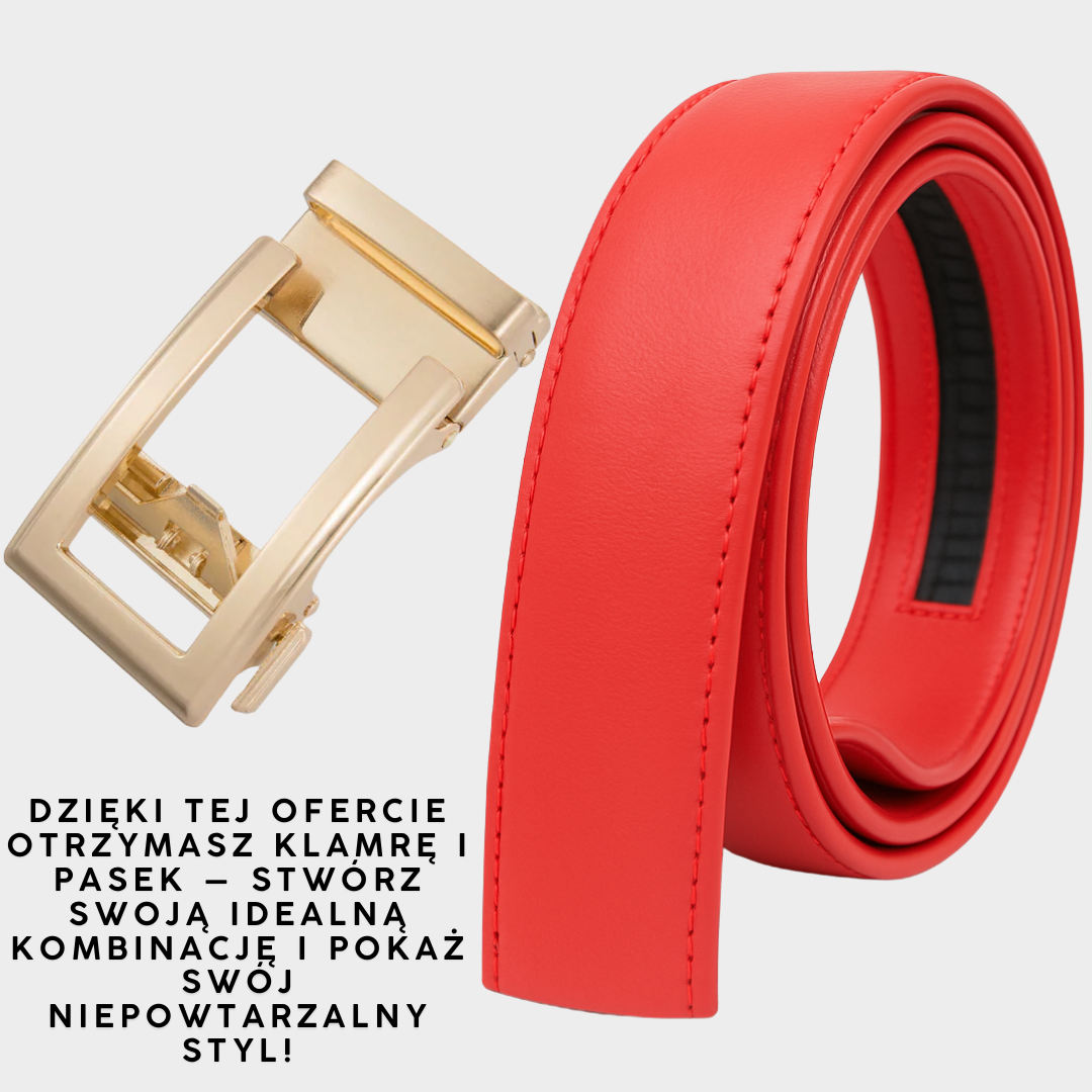 ELEGANCKI Belt – Skórzany pasek damski z zapięciem Easy-Click
