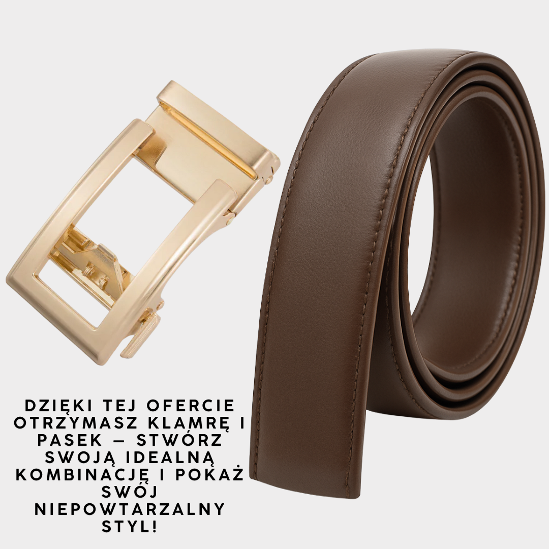 ELEGANCKI Belt – Skórzany pasek damski z zapięciem Easy-Click