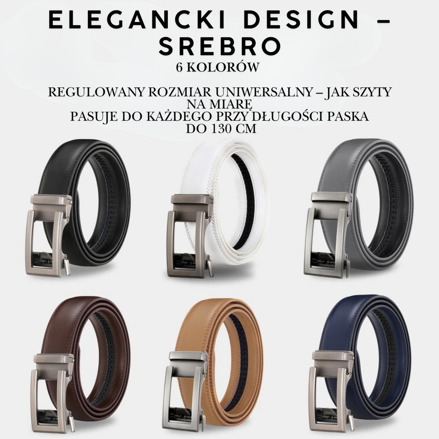 ELEGANCKI Belt – Skórzany pasek damski z zapięciem Easy-Click