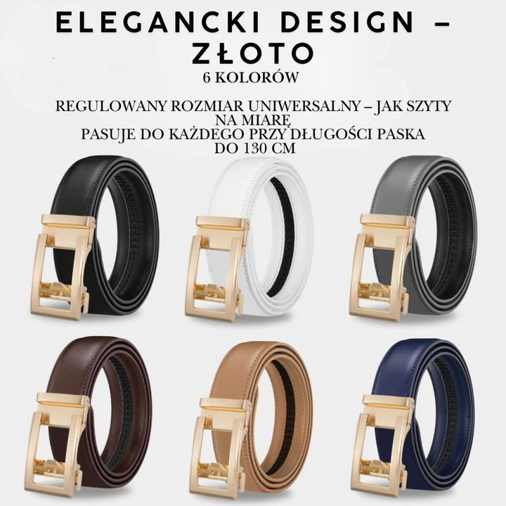 ELEGANCKI Belt – Skórzany pasek damski z zapięciem Easy-Click